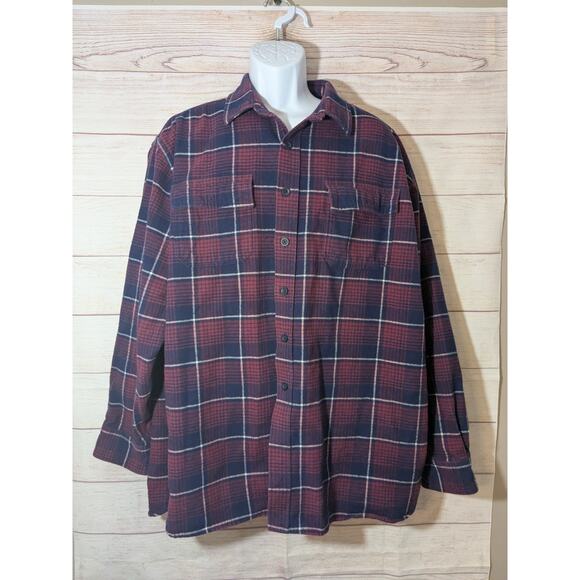 LL Bean Other - LL Bean Mens SZ L Plaid Traditional Fit Flannel Shirt Vintage